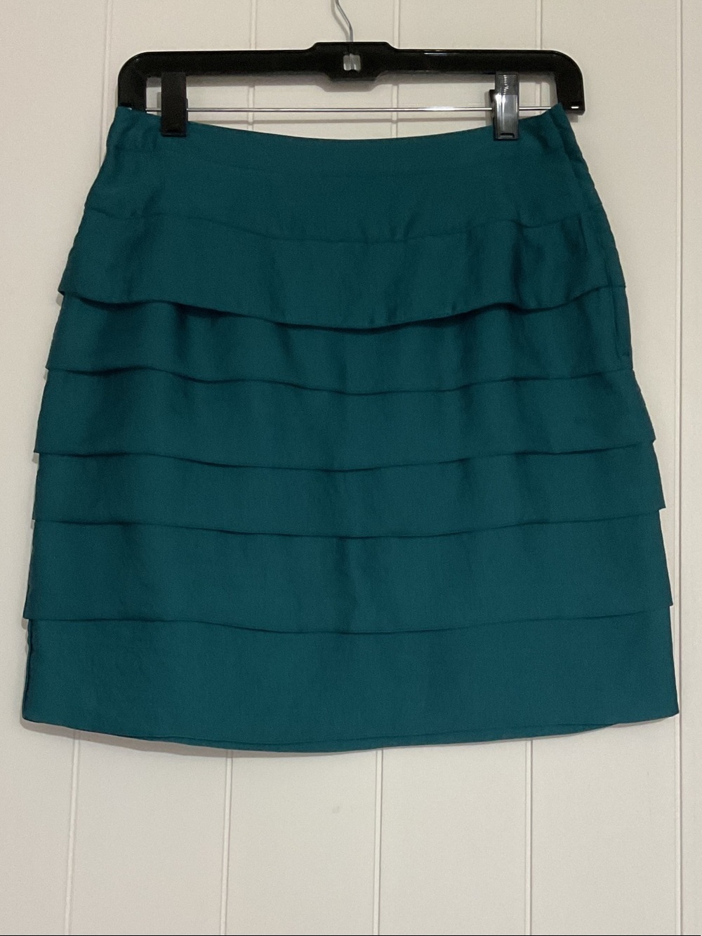 H&M Size 6 Teal Tiered Mini Skirt